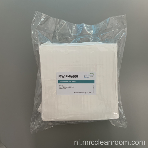 MWIP-W609 68GSM Wit niet-geweven cellulose polyester doekjes